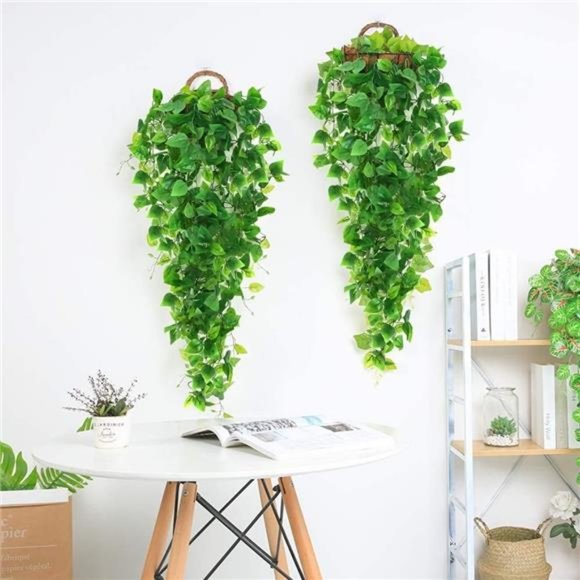3pcs Artificial Hanging Plants, 3.6ft Fake Ivy Vine for Wall House Room Indoor - Picture 3 of 6